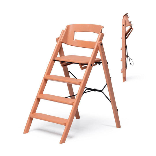 KAOS KLAPP® Recycled Highchair - Terracotta Pink-Highchairs-No Safety Rail & Tray- | Natural Baby Shower
