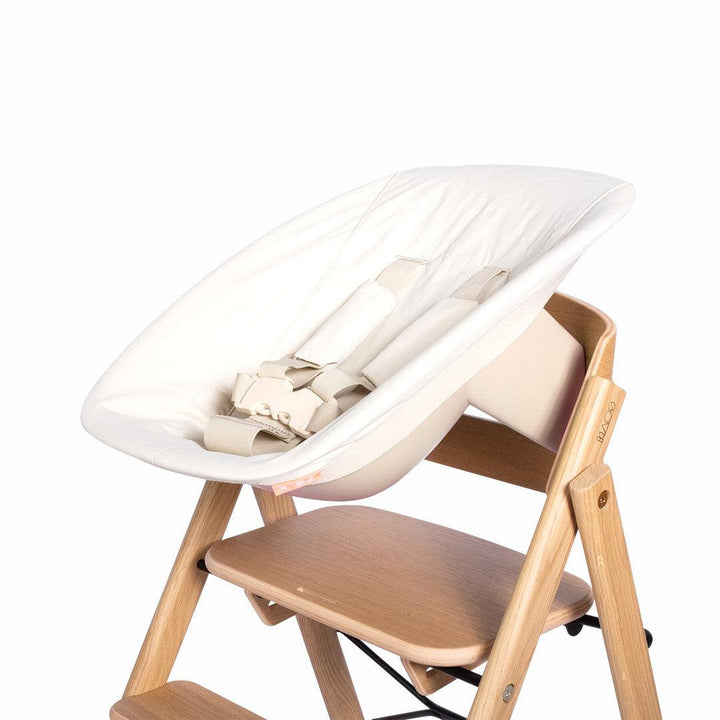 KAOS Klapp Highchair Newborn Bundle - Black/Oak-Highchairs-Black/Oak-Ivory/Plastic Babyseat | Natural Baby Shower