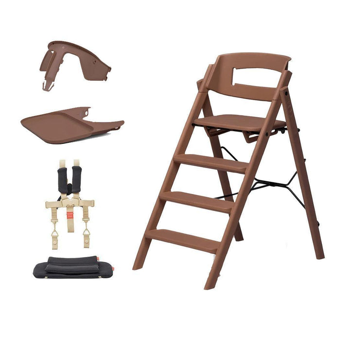 KAOS KLAPP® Recycled Highchair + Baby Set-Highchairs-Moccha Brown/Plastic- | Natural Baby Shower