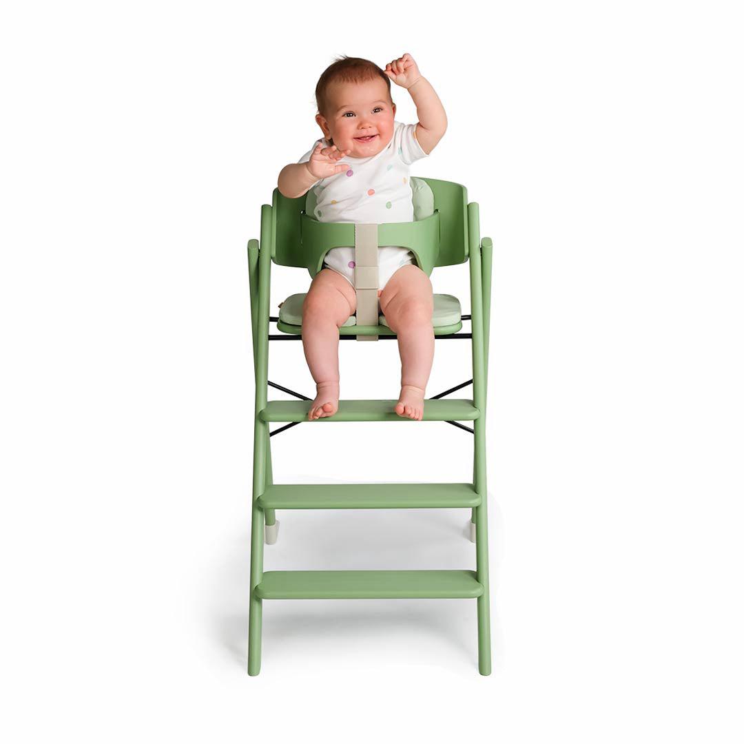KAOS Klapp Highchair Newborn Bundle - Pale Green/Beech-Highchairs-Pale Green/Beech-Ivory/Plastic Babyseat | Natural Baby Shower