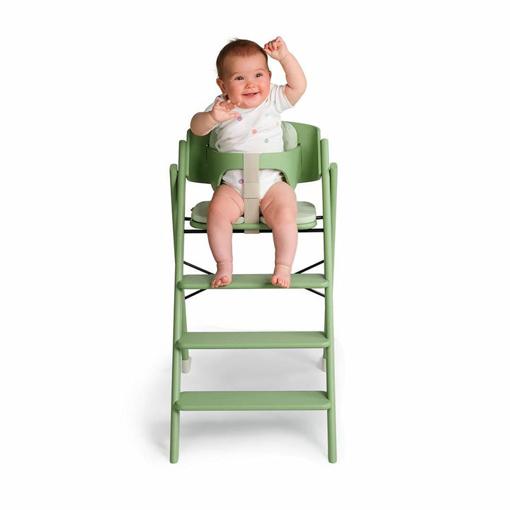 KAOS Klapp Highchair Newborn Bundle - Pale Green/Beech-Highchairs-Pale Green/Beech-Green/Plastic Babyseat | Natural Baby Shower