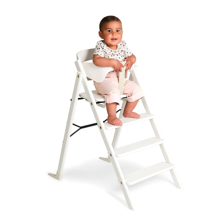 KAOS Klapp Highchair Newborn Bundle - White/Beech-Highchairs-White/Beech-Green/Plastic Babyseat | Natural Baby Shower