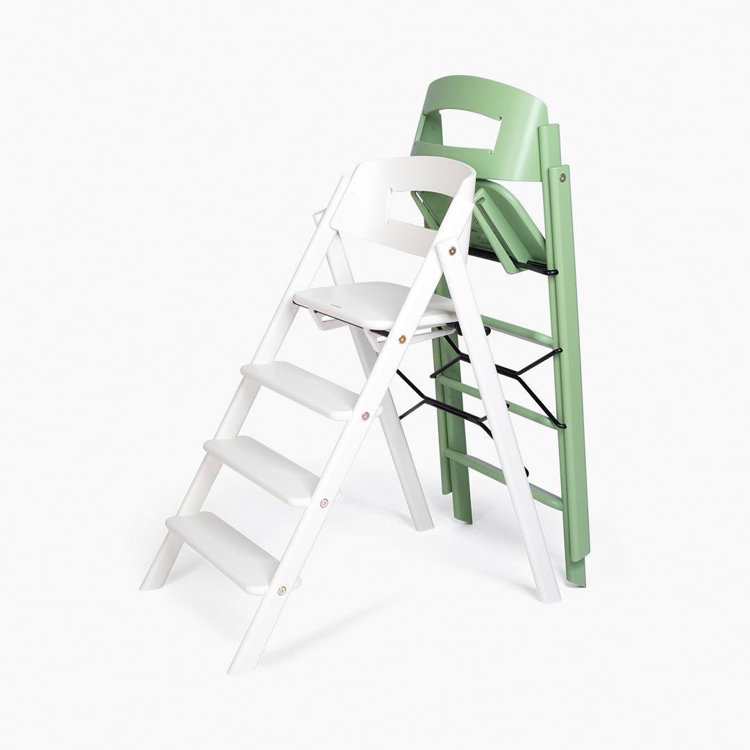 KAOS Klapp Highchair Newborn Bundle - White/Beech-Highchairs-White/Beech-Ivory/Plastic Babyseat | Natural Baby Shower