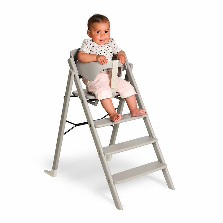 KAOS Klapp Highchair Baby Set - Natural/Ash-Highchairs-Natural/Ash-Black/Plastic Safety Rail/Tray | Natural Baby Shower