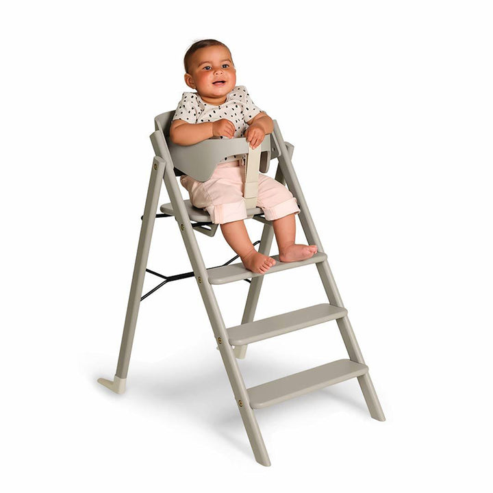 KAOS Klapp Highchair Baby Set - Natural/Ash-Highchairs-Natural/Ash-Black/Plastic Safety Rail/Tray | Natural Baby Shower