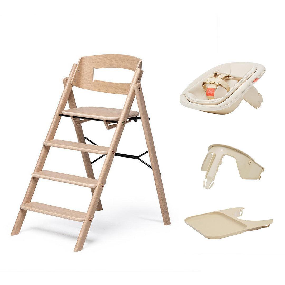 KAOS KLAPP® Highchair Newborn Seat + Tray Set-Highchairs-Natural/Oak- | Natural Baby Shower