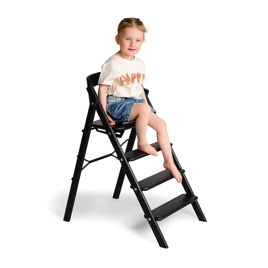 KAOS Klapp Highchair - Black-Highchairs-Black- | Natural Baby Shower