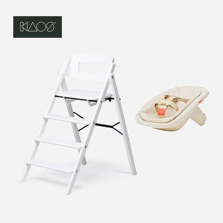 KAOS KLAPP® Newborn Kit-Highchairs-White/Beech- | Natural Baby Shower
