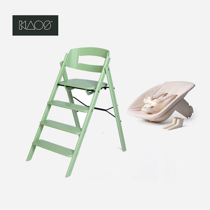 KAOS KLAPP® Newborn Kit-Highchairs-Pale Green/Beech- | Natural Baby Shower