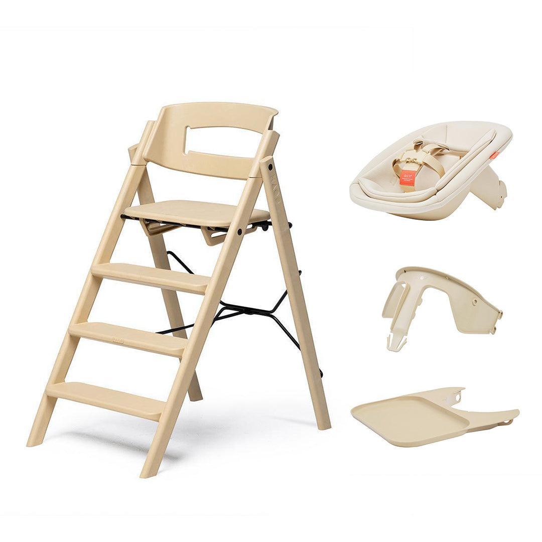 KAOS KLAPP® Recycled Highchair Newborn Seat + Tray Set-Highchairs-Desert Sand/Plastic- | Natural Baby Shower