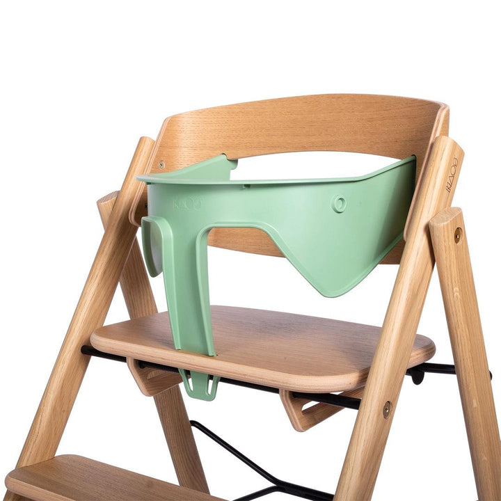 KAOS Klapp Highchair Baby Set - Natural/Ash-Highchairs-Natural/Ash-Black/Plastic Safety Rail/Tray | Natural Baby Shower