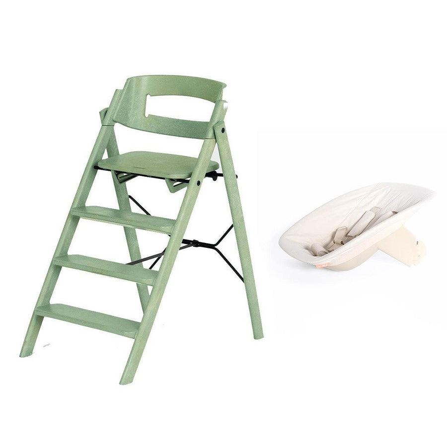KAOS Klapp Highchair Newborn Bundle - Mineral Green/Plastic-Highchairs-Mineral Green/Plastic-Ivory/Plastic Babyseat | Natural Baby Shower