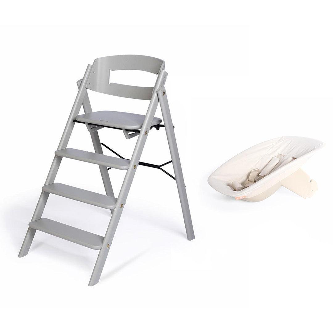 KAOS Klapp Highchair Newborn Bundle - Natural/Ash-Highchairs-Natural/Ash-Ivory/Plastic Babyseat | Natural Baby Shower