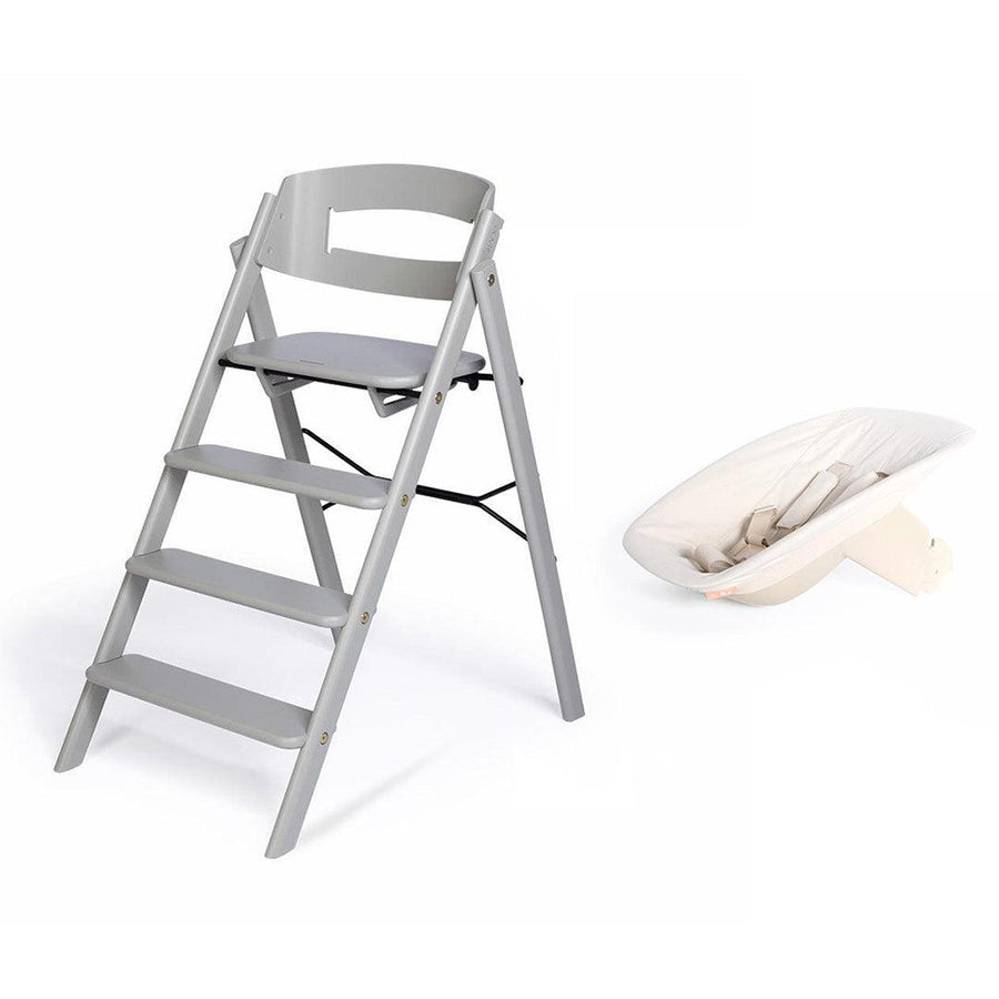 KAOS Klapp Highchair Newborn Bundle - Natural/Ash-Highchairs-Natural/Ash-Ivory/Plastic Babyseat | Natural Baby Shower