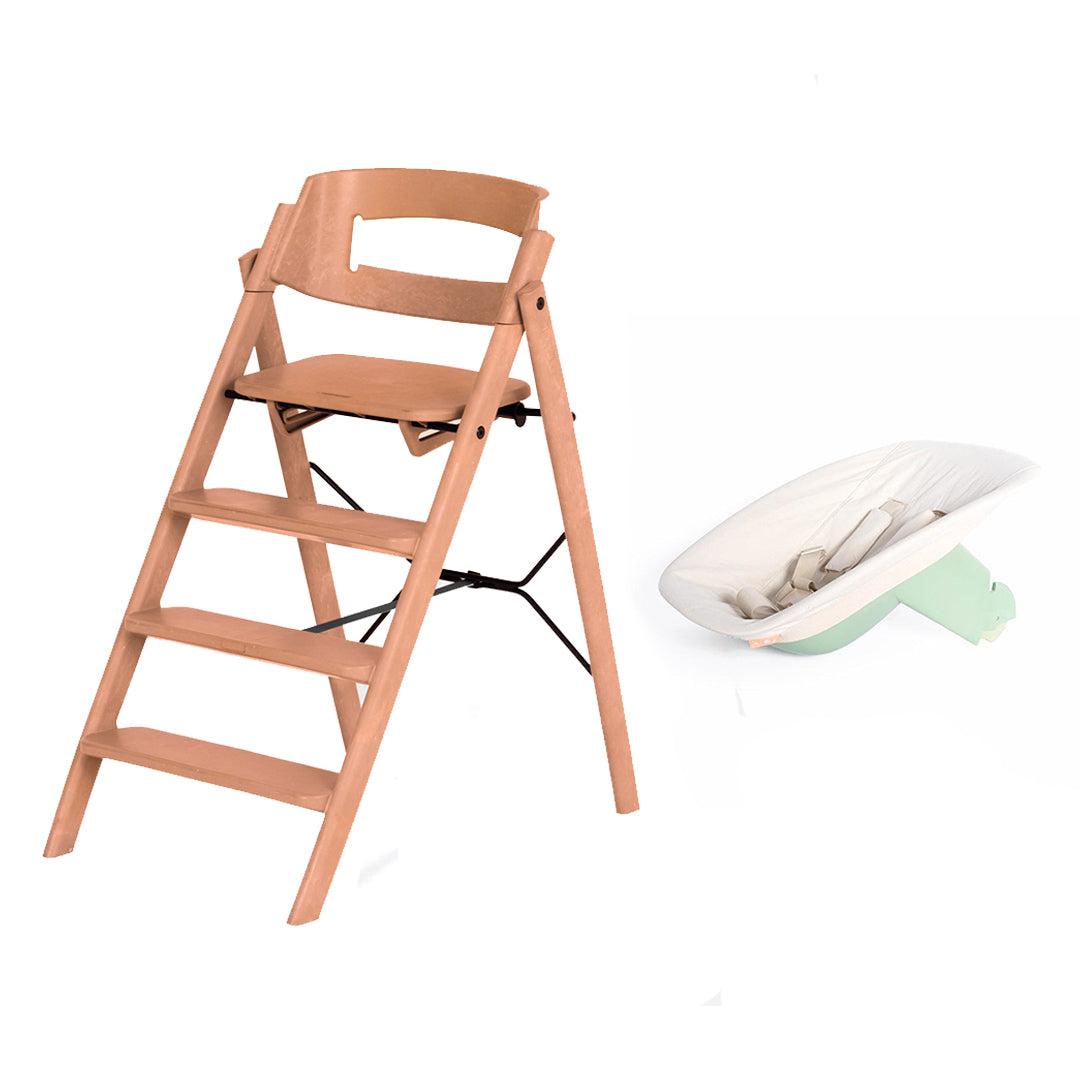 KAOS Klapp Highchair Newborn Bundle - Terracotta/Plastic-Highchairs-Terracotta/Plastic-Green/Plastic Babyseat | Natural Baby Shower