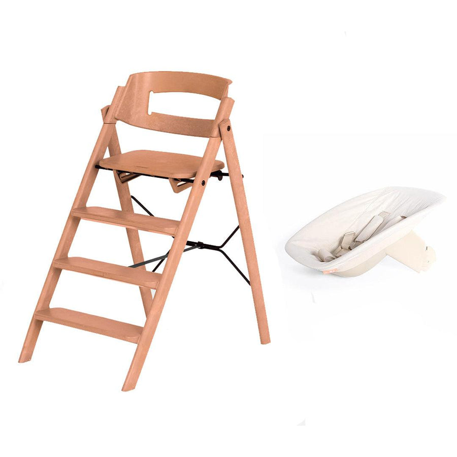 KAOS Klapp Highchair Newborn Bundle - Terracotta/Plastic-Highchairs-Terracotta/Plastic-Ivory/Plastic Babyseat | Natural Baby Shower
