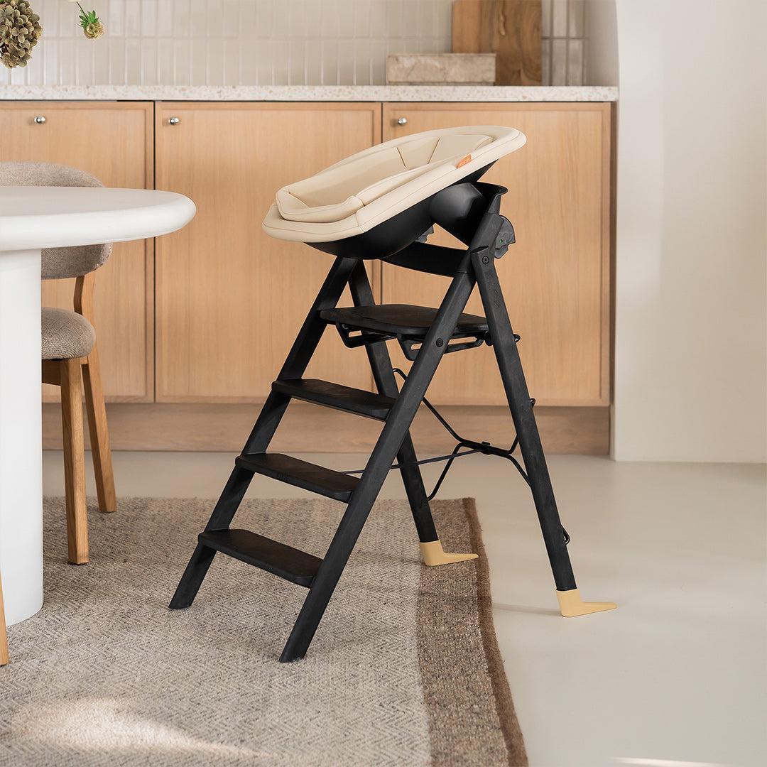 KAOS KLAPP® Highchair Complete Set-Highchairs-Black/Oak- | Natural Baby Shower