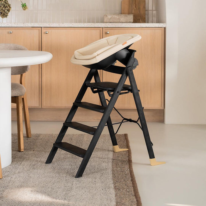 KAOS KLAPP® Highchair Complete Set-Highchairs-Black/Oak- | Natural Baby Shower