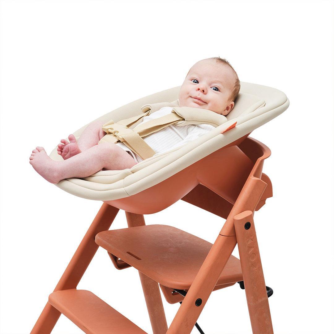 KAOS KLAPP® Newborn Seat - Terracotta Pink-Highchair Accessories- | Natural Baby Shower