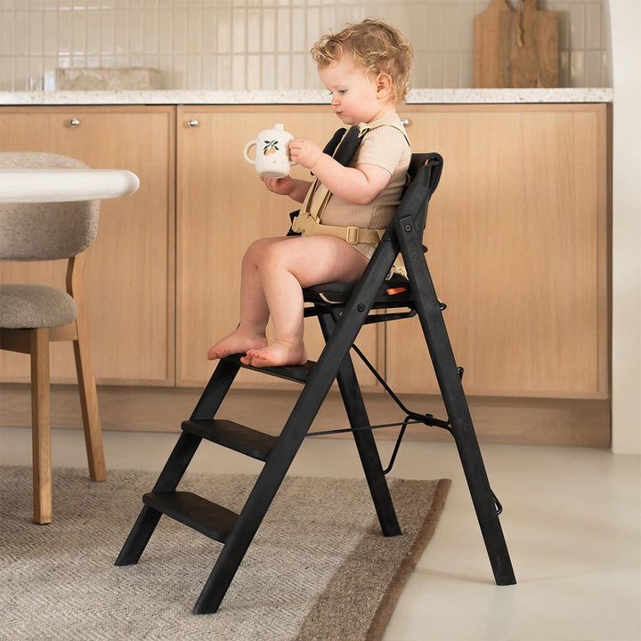 KAOS KLAPP® Highchair Complete Set-Highchairs-Black/Oak- | Natural Baby Shower