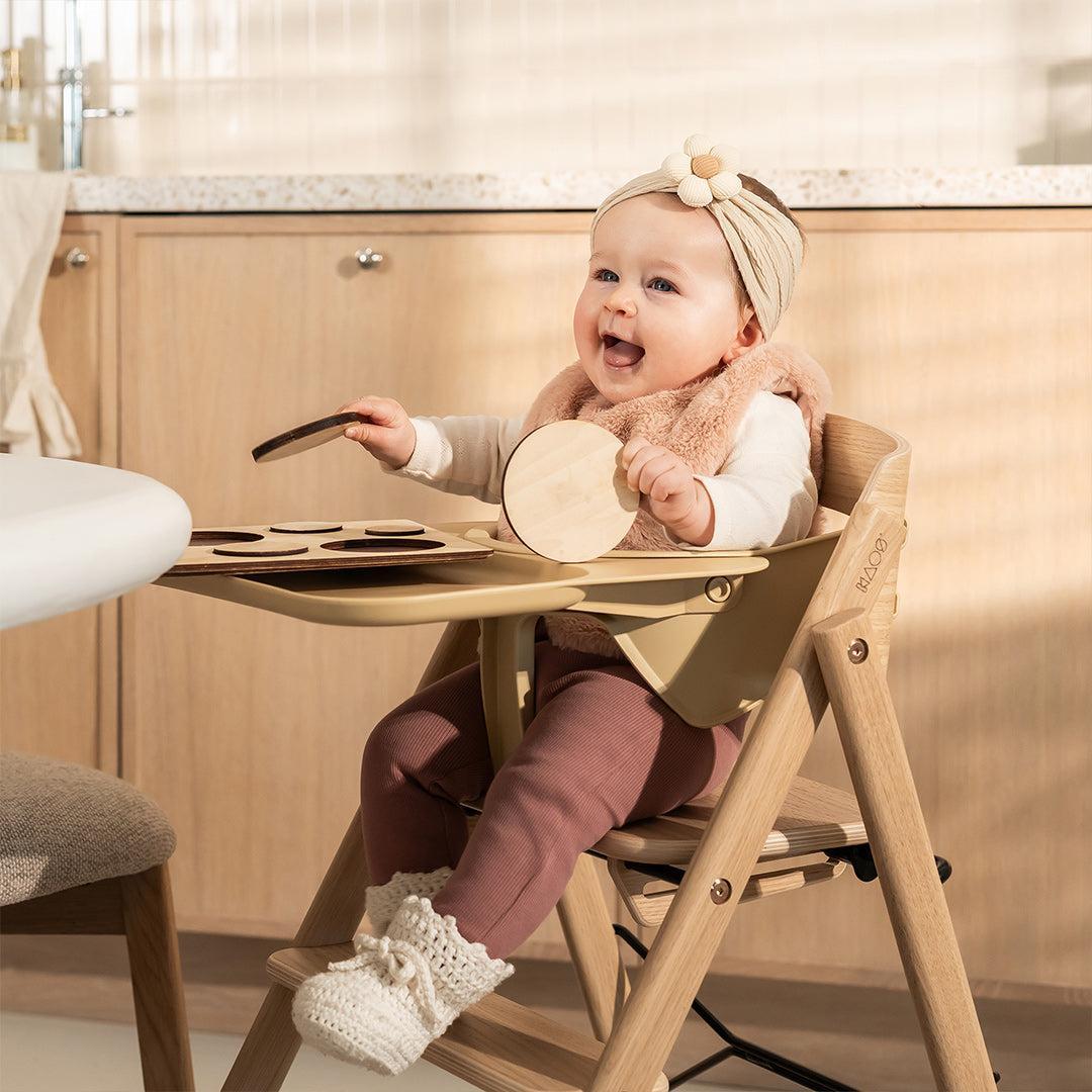 KAOS Safety Rail & Tray - Desert Sand-Highchair Accessories- | Natural Baby Shower