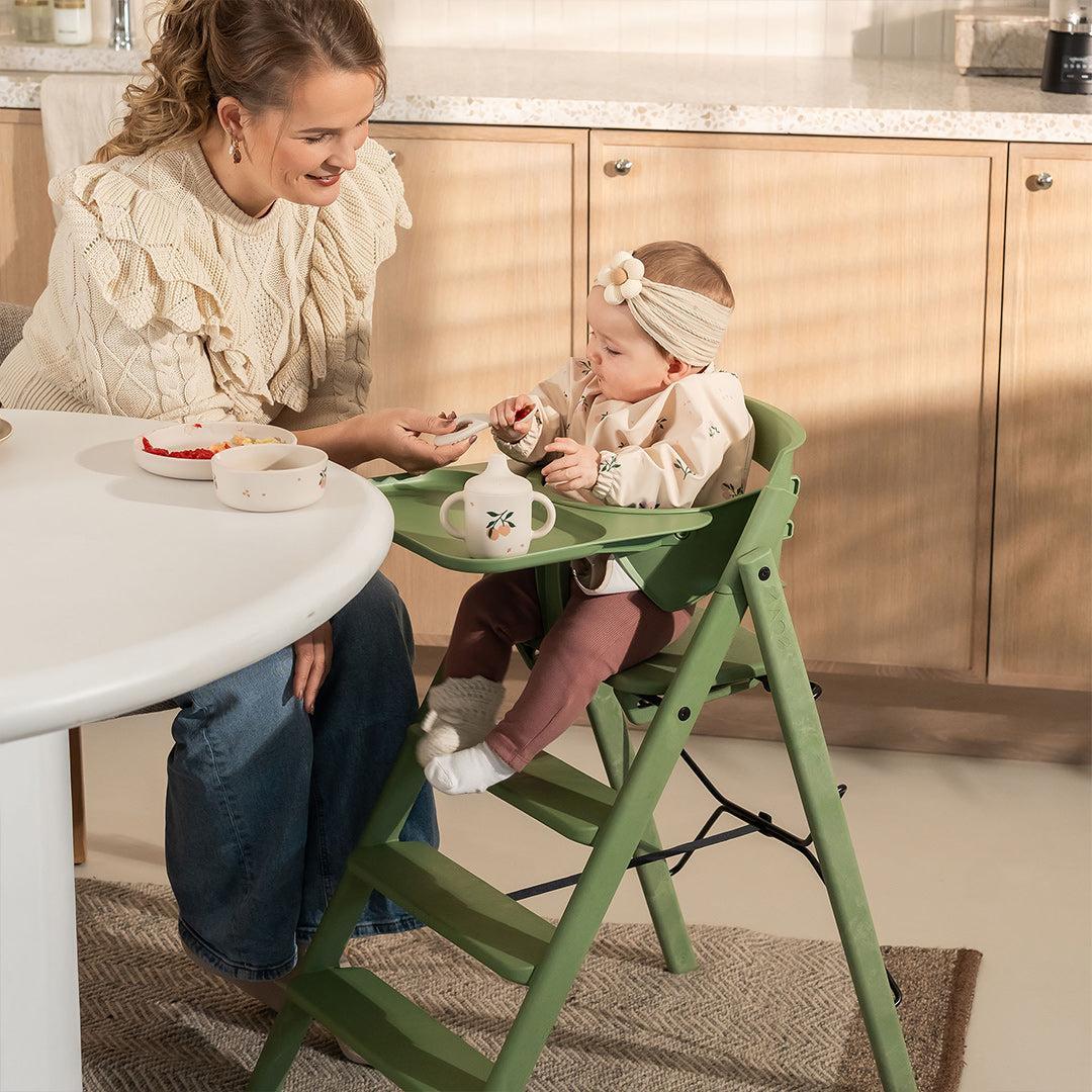 KAOS KLAPP® Recycled Highchair Complete Set-Highchairs-Charcoal Black/Plastic- | Natural Baby Shower