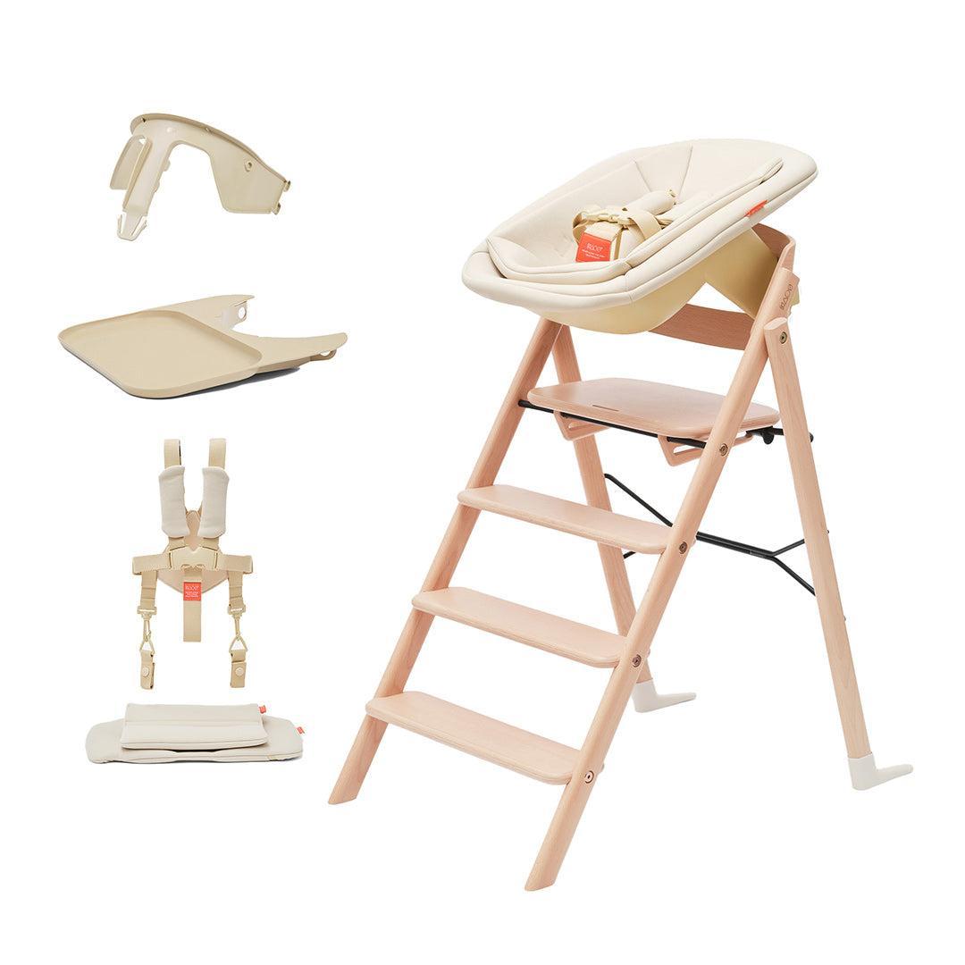 KAOS KLAPP® Highchair Complete Set-Highchairs-Natural/Beech- | Natural Baby Shower