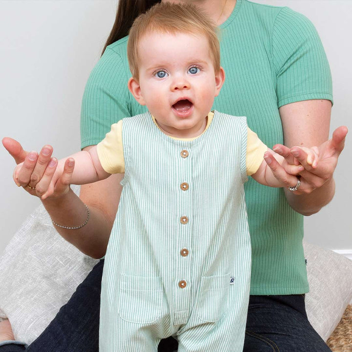 Kite Dungarees - Ticking-Dungarees-Ticking-0-3m | Natural Baby Shower
