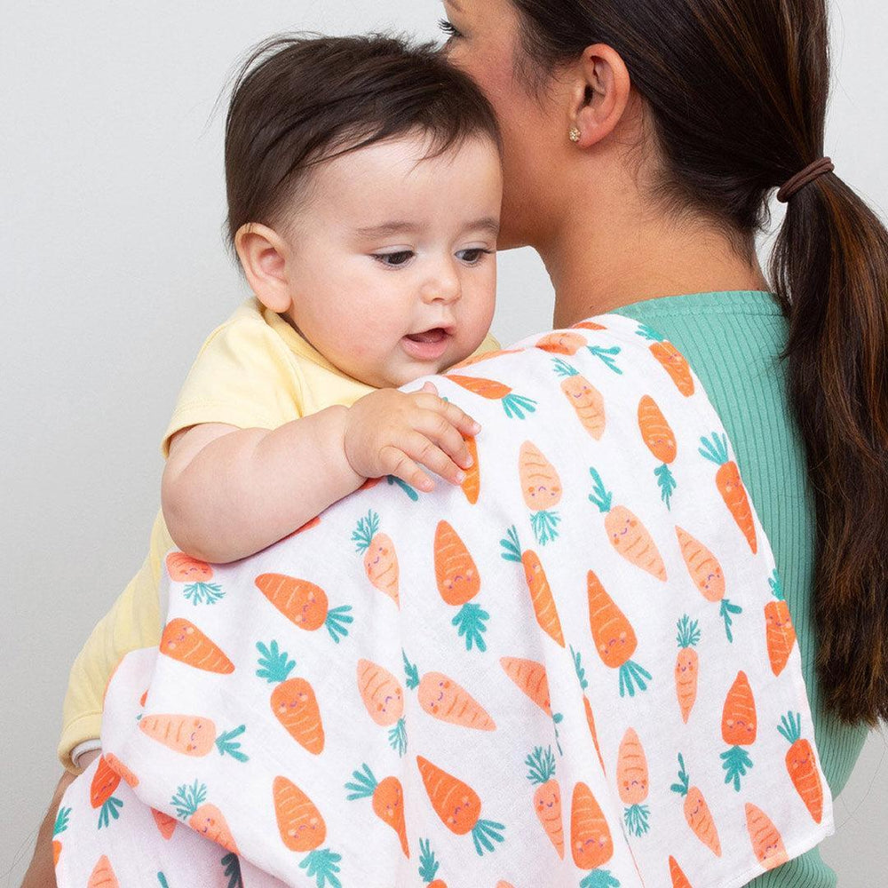 Kite Muslins - Happy Carrot-Muslin Squares-Happy Carrot-One Size | Natural Baby Shower
