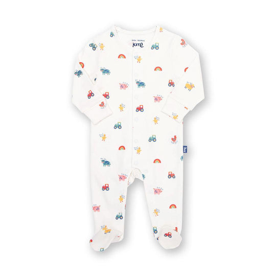Kite Sleepsuit - Old Macdonald-Sleepsuits-Old Macdonald-0-3m | Natural Baby Shower