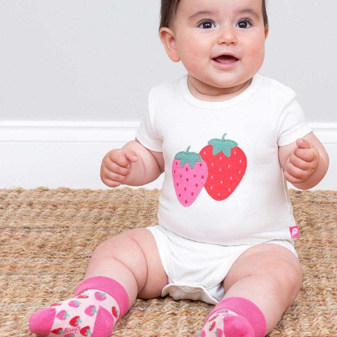Kite Socks - Berry Dot-Socks-Berry Dot-NB-6m | Natural Baby Shower