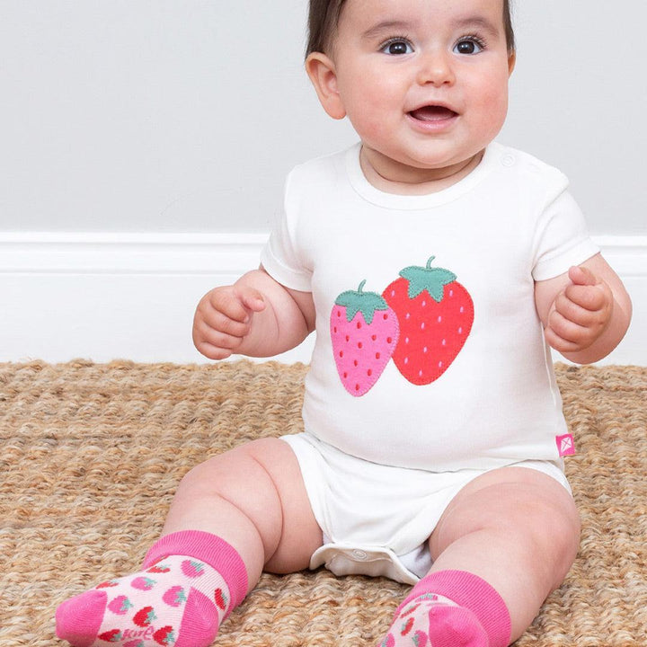 Kite Socks - Berry Dot-Socks-Berry Dot-NB-6m | Natural Baby Shower