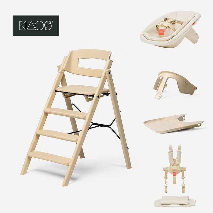 KAOS ReKLAPP® Highchair Complete Set-Highchairs-Desert Sand/Plastic- | Natural Baby Shower