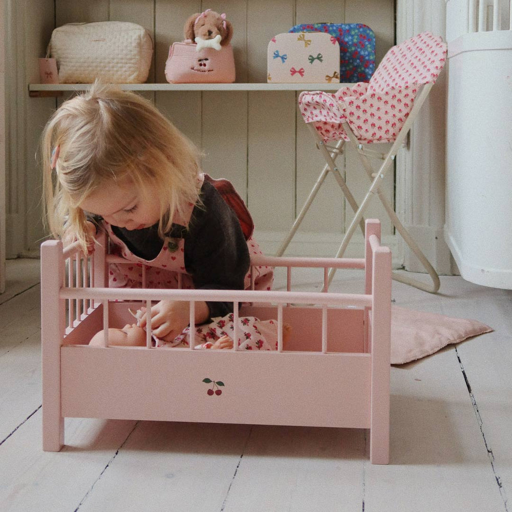 Konges Slojd Doll Bed - Pink-Dolls Accessories-Pink-One Size | Natural Baby Shower