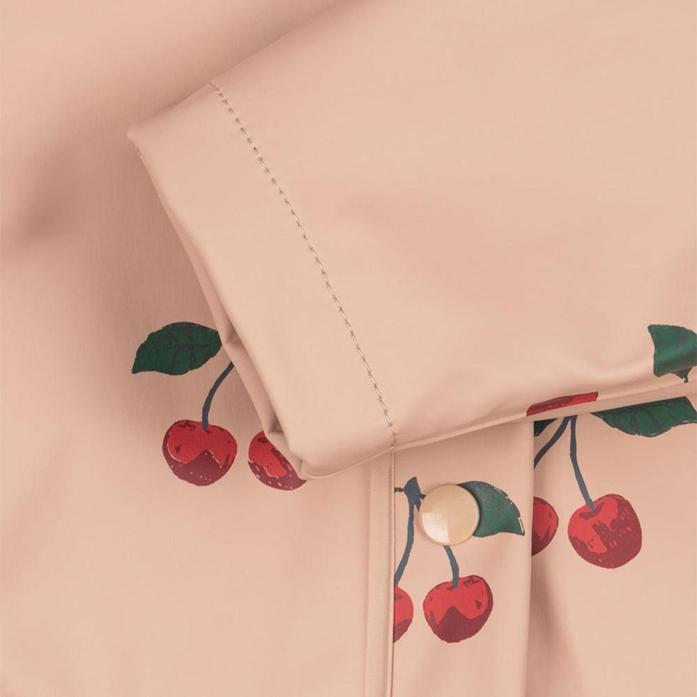 Konges Slojd Faire Rain Jacket - Ma Grande Cerise Blush-Coats-Ma Grande Cerise Blush-9m | Natural Baby Shower