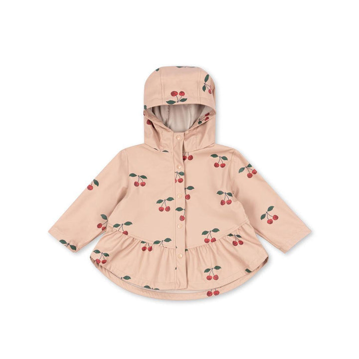 Konges Slojd Faire Rain Jacket - Ma Grande Cerise Blush-Coats-Ma Grande Cerise Blush-9m | Natural Baby Shower