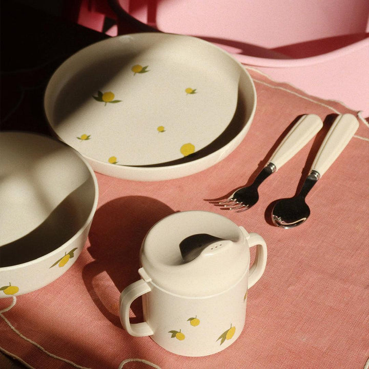 Konges Slojd 5 Pack Plate - Lemon Mix-Plates-Lemon Mix- | Natural Baby Shower