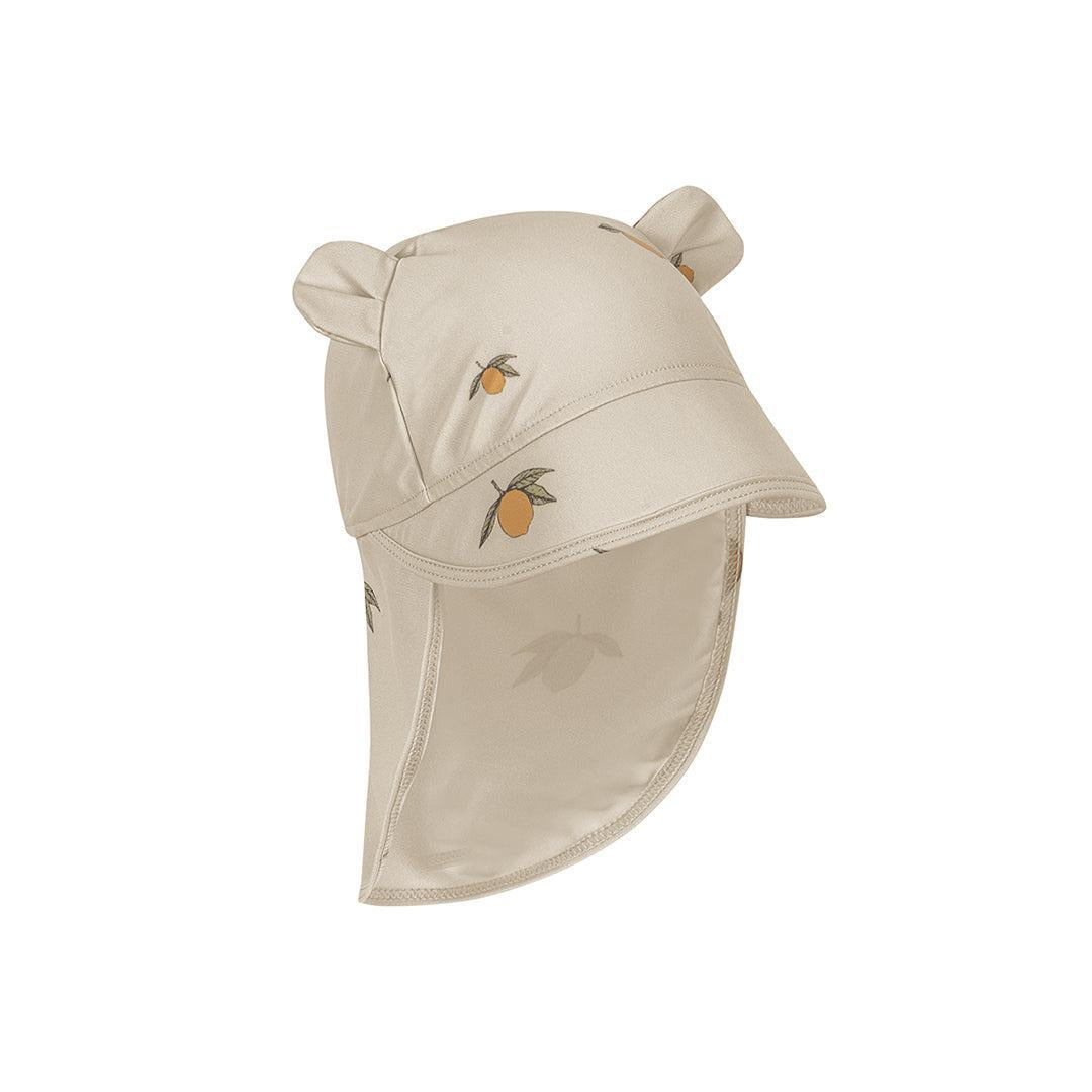 Konges Slojd Aster Bear Sun Hat - Mon Grand Citron-Hats-Mon Grand Citron-0-3m | Natural Baby Shower