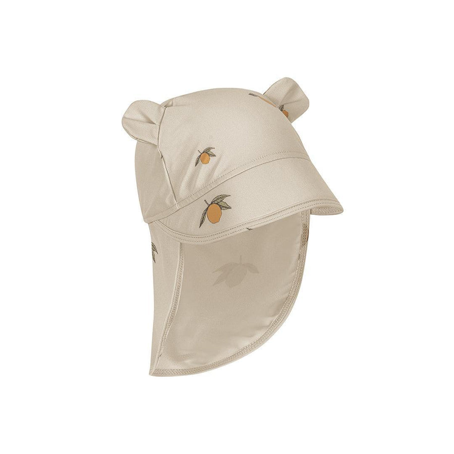 Konges Slojd Aster Bear Sun Hat - Mon Grand Citron-Hats-Mon Grand Citron-0-3m | Natural Baby Shower