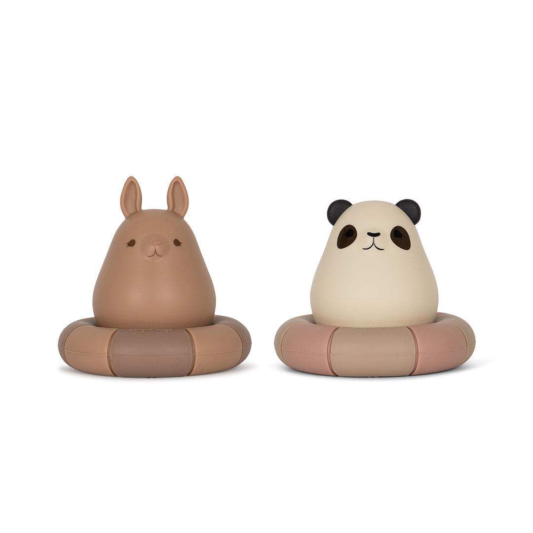 Konges Slojd Silicone Bath Toys Swim Ring - 2 Pack - Blush Mix-Bath Toys-Blush Mix- | Natural Baby Shower