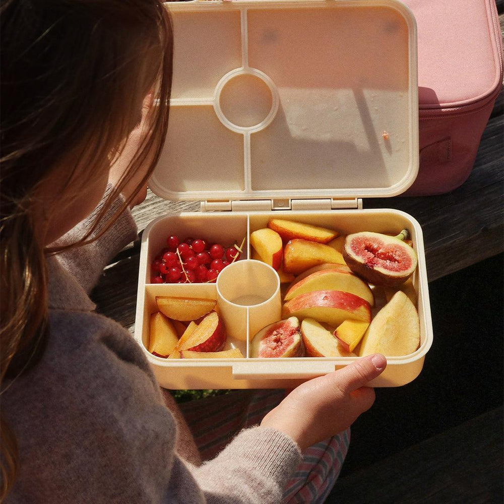 Konges Slojd Bento Lunch Box - Lemon Aop-Lunch Boxes-Lemon Aop- | Natural Baby Shower