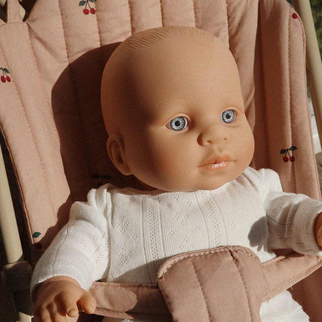 Konges Slojd Doll Stroller - Cherry Blush-Dolls Prams-Cherry Blush- | Natural Baby Shower