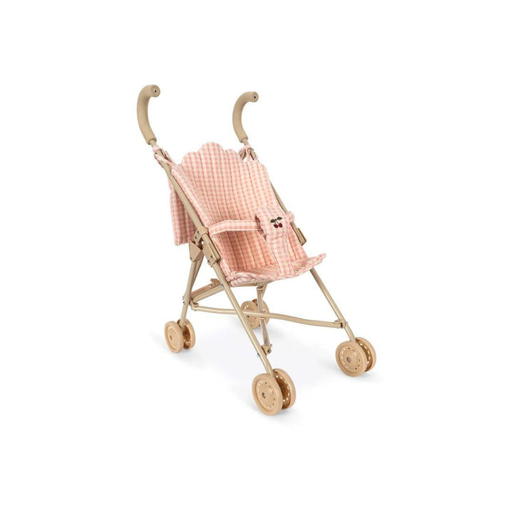 Konges Slojd Doll Stroller Set - Pink Check-Dolls Prams-Pink Check- | Natural Baby Shower