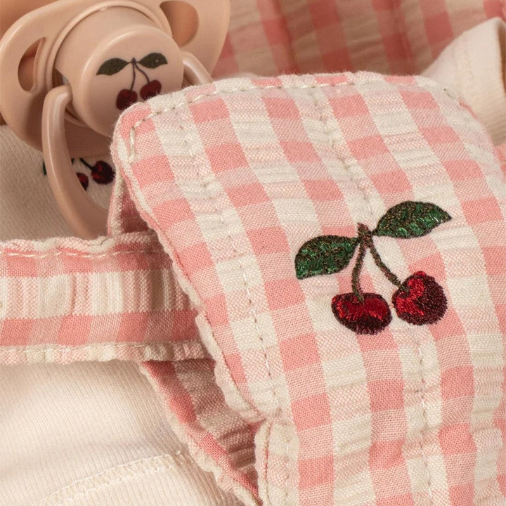 Konges Slojd Doll Stroller Set - Pink Check-Dolls Prams-Pink Check- | Natural Baby Shower