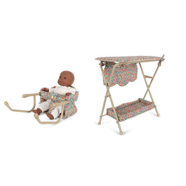 Konges Slojd Dolls Changing Table & Highchair Set - Fiola-Dolls Accessories-Fiola- | Natural Baby Shower