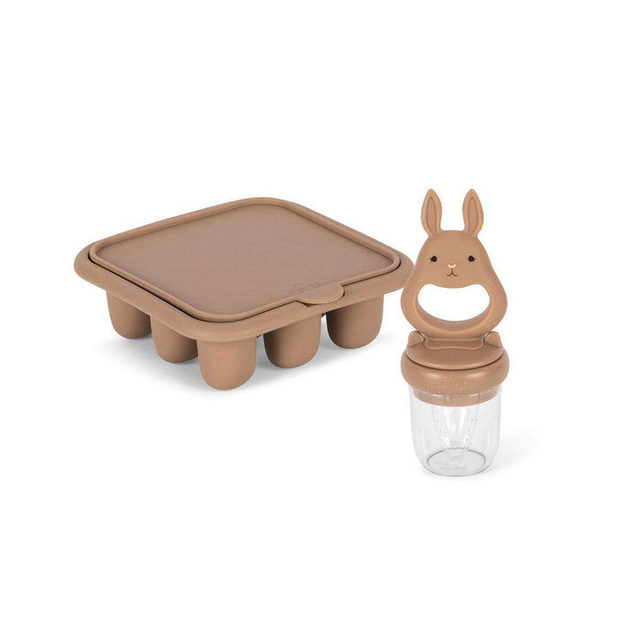 Konges Slojd Fruit Feeding Set - Blush-Feeding Sets-Blush-One Size | Natural Baby Shower