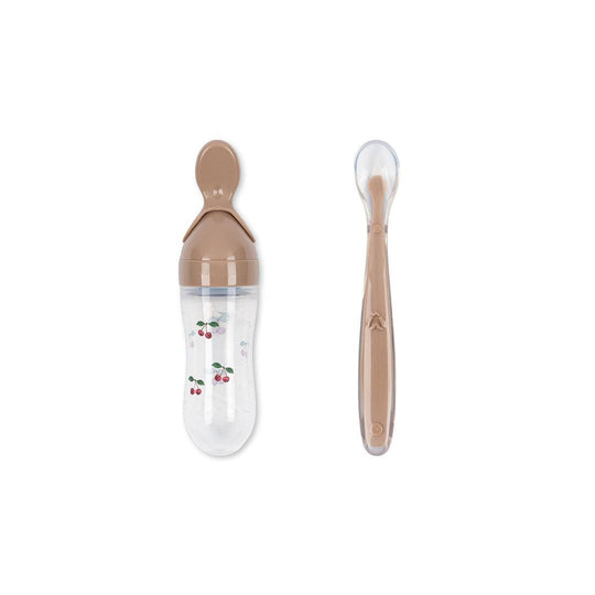 Konges Slojd Food Feeding Set - Cherry Blush-Feeding Sets-Cherry Blush-One Size | Natural Baby Shower