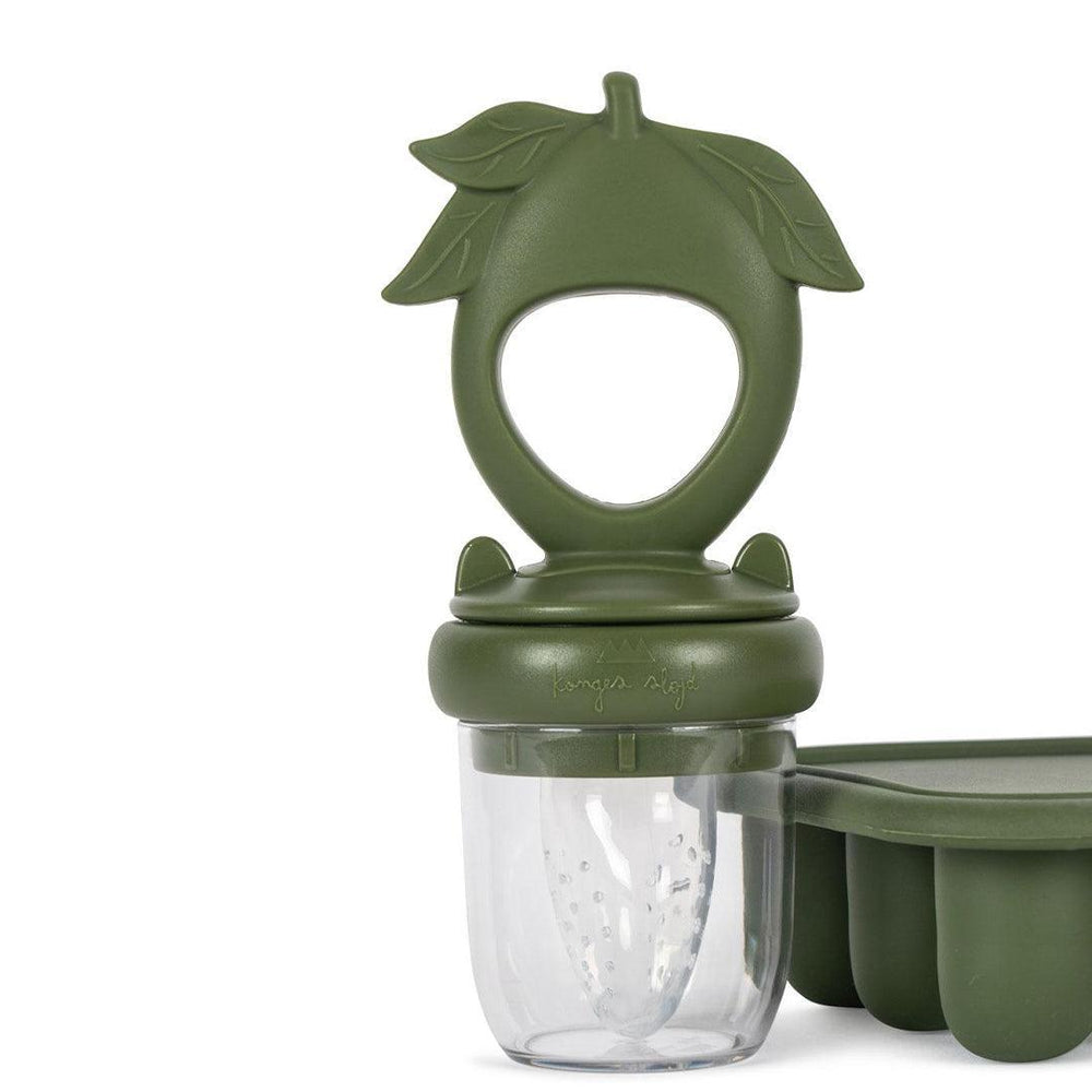 Konges Slojd Fruit Feeding Set - Olivine-Feeding Sets-Olivine-One Size | Natural Baby Shower