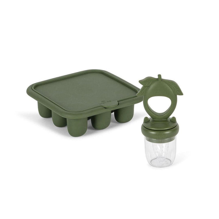 Konges Slojd Fruit Feeding Set - Olivine-Feeding Sets-Olivine-One Size | Natural Baby Shower