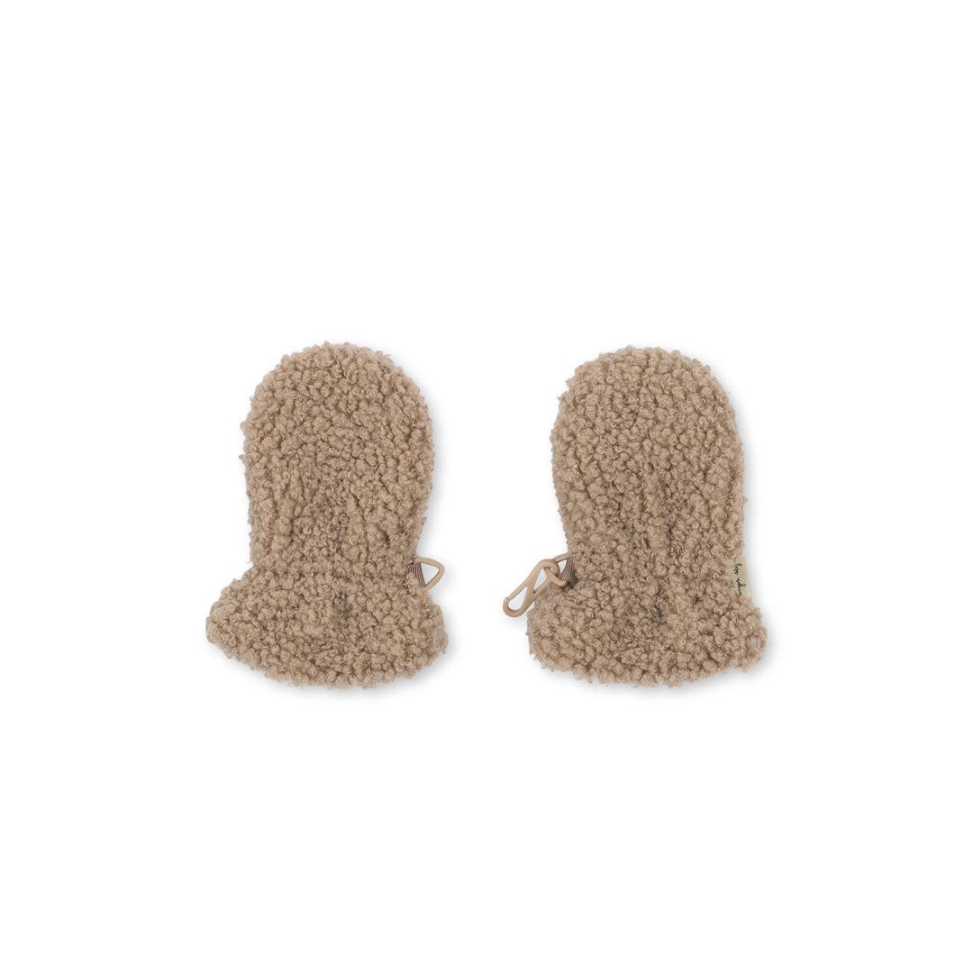 Konges Sløjd Grizz Teddy Baby Mittens - Oxford Tan-Gloves + Mittens-Oxford Tan-0-3M | Natural Baby Shower